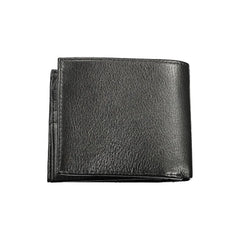 Tommy Hilfiger Black Leather Men Wallet - Wallets