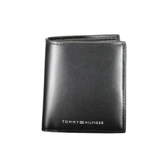 Tommy Hilfiger Black Leather Men Wallet - Wallets