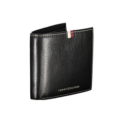 Tommy Hilfiger Black Leather Men Wallet - Wallets