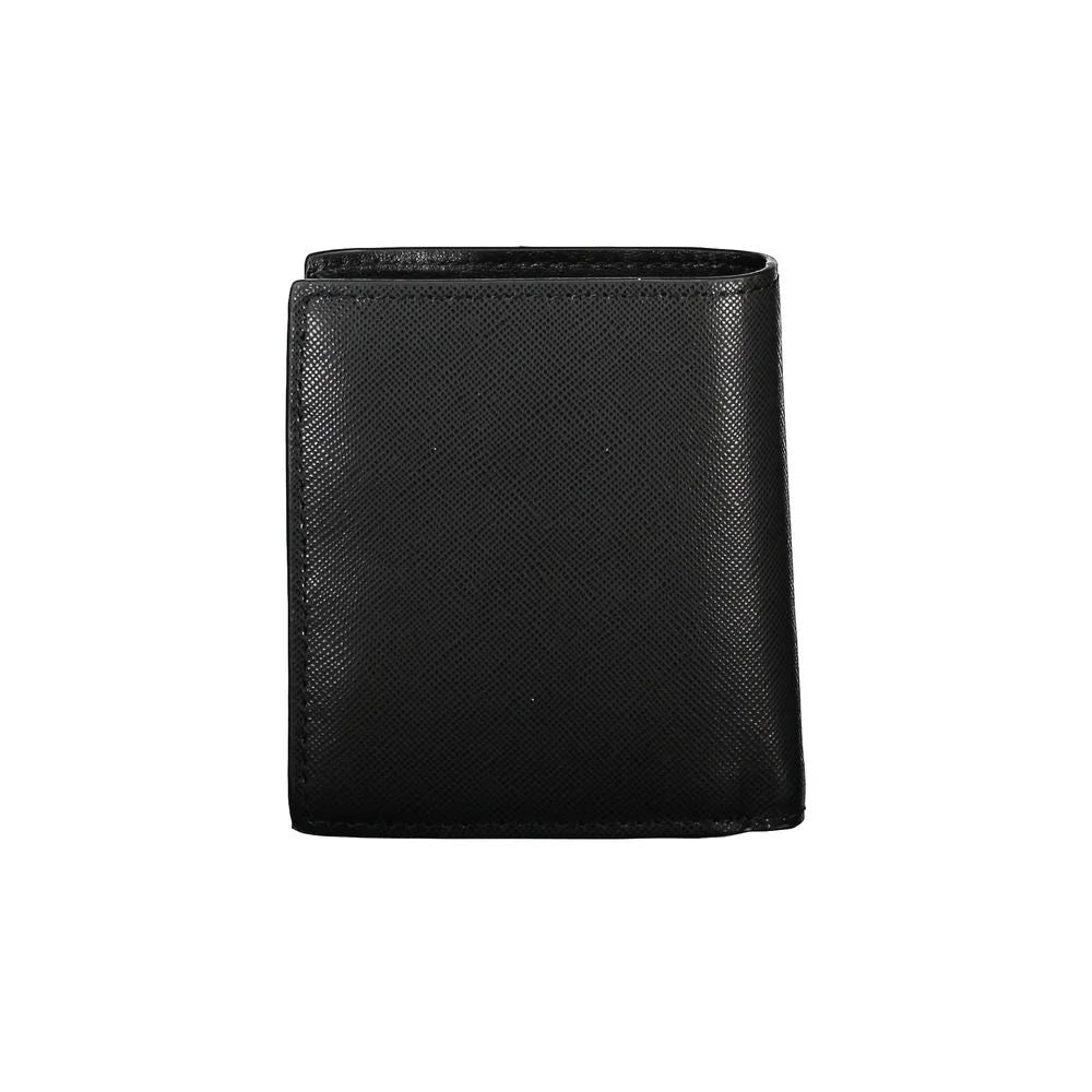 Tommy Hilfiger Black Leather Men Wallet - Wallets