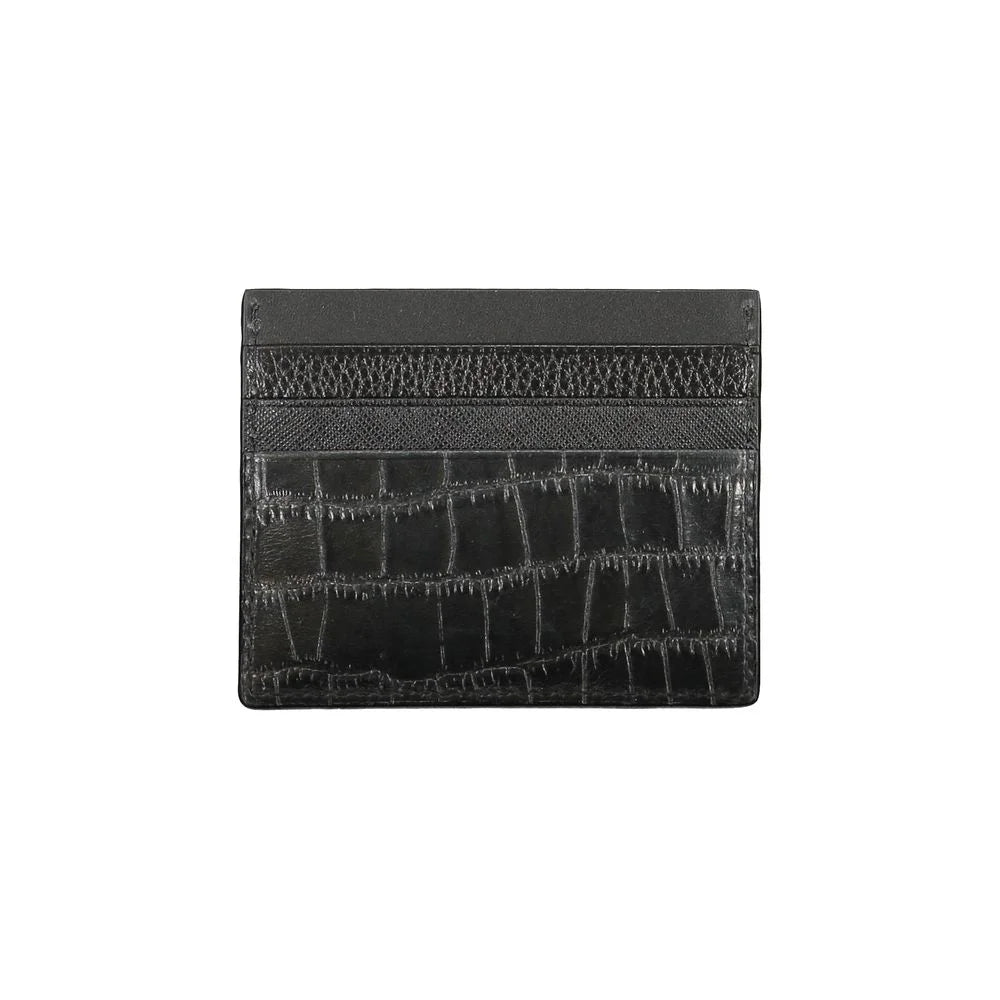 Tommy Hilfiger Black Leather Wallet - Card Cases