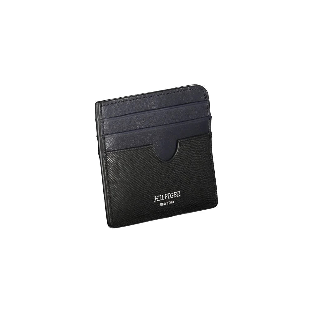 Tommy Hilfiger Black Leather Wallet - Card Cases
