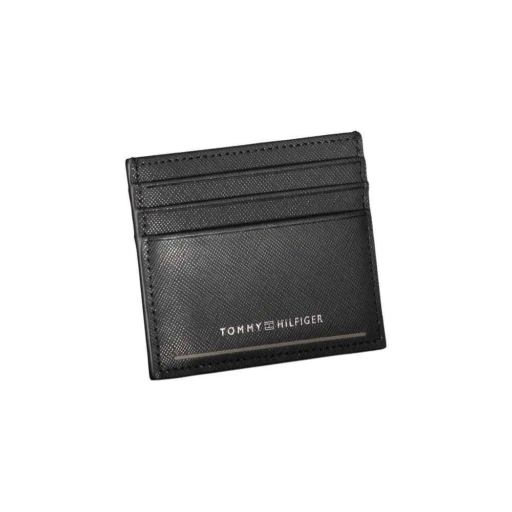 Tommy Hilfiger Black Leather Wallet - Card Cases