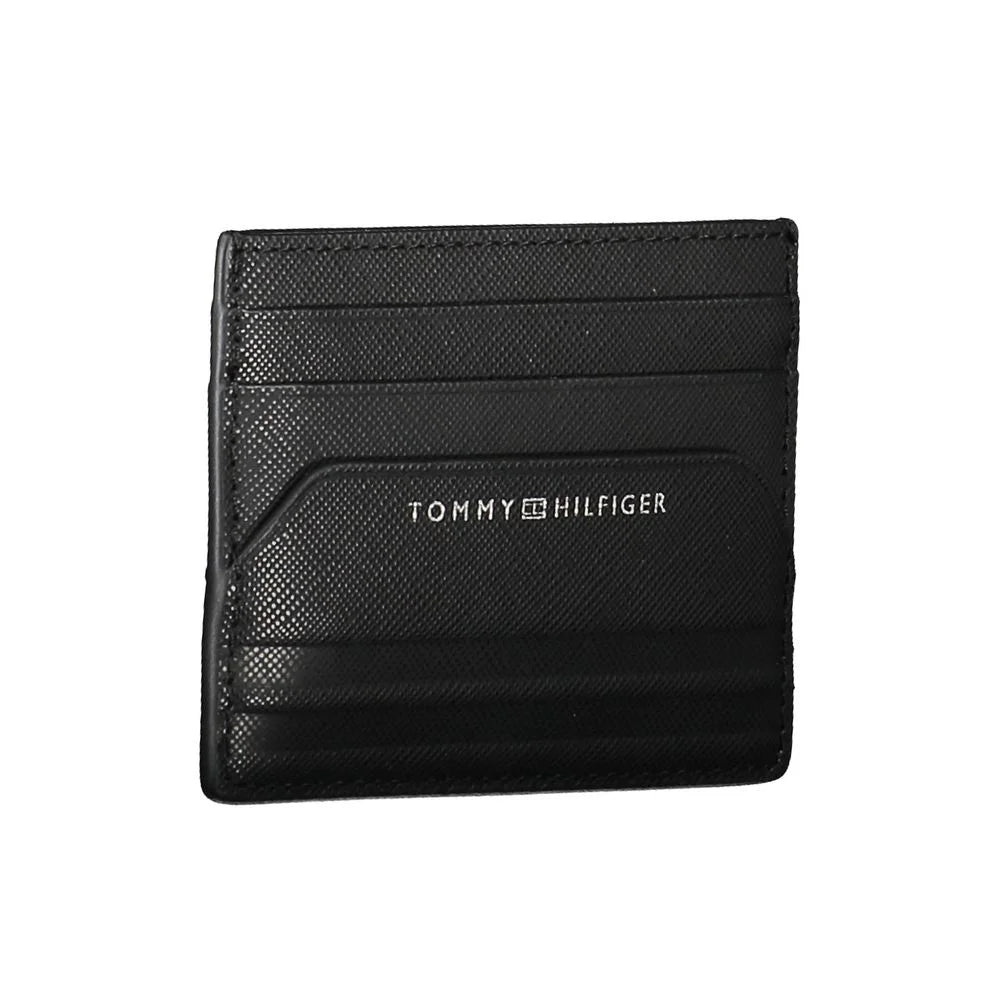 Tommy Hilfiger Black Leather Wallet - Card Cases