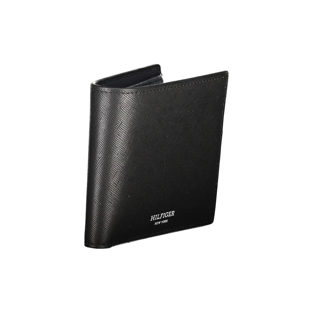 Tommy Hilfiger Black Leather Wallet - Wallets