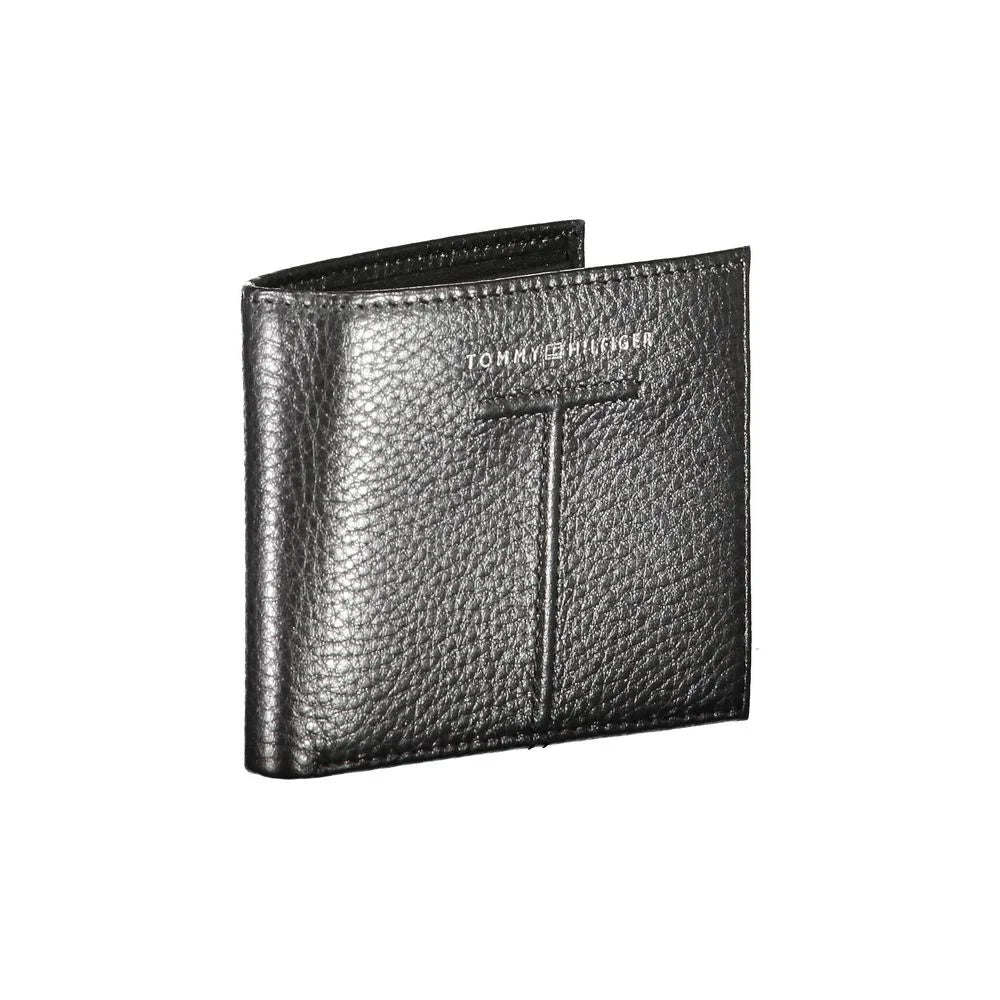 Tommy Hilfiger Black Leather Wallet - Wallets