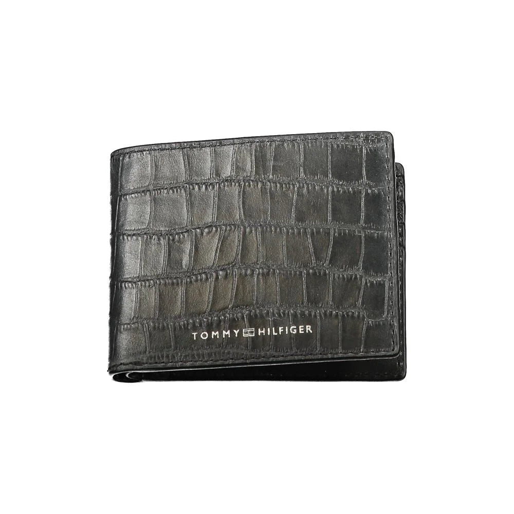 Tommy Hilfiger Black Leather Wallet - Wallets