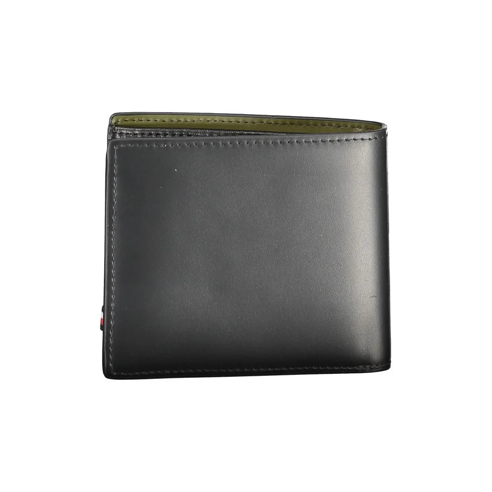 Tommy Hilfiger Black Leather Wallet - Wallets