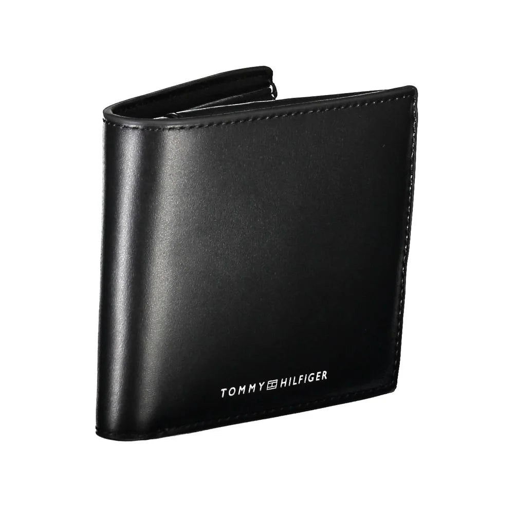 Tommy Hilfiger Black Leather Wallet - Wallets