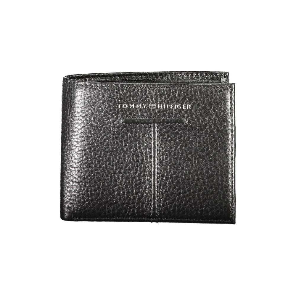Tommy Hilfiger Black Leather Wallet - Wallets