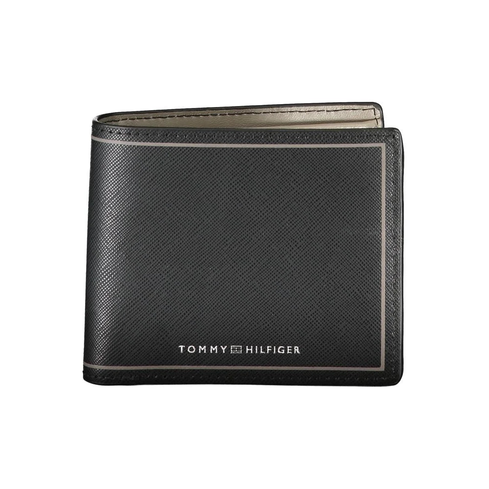 Tommy Hilfiger Black Leather Wallet - Wallets