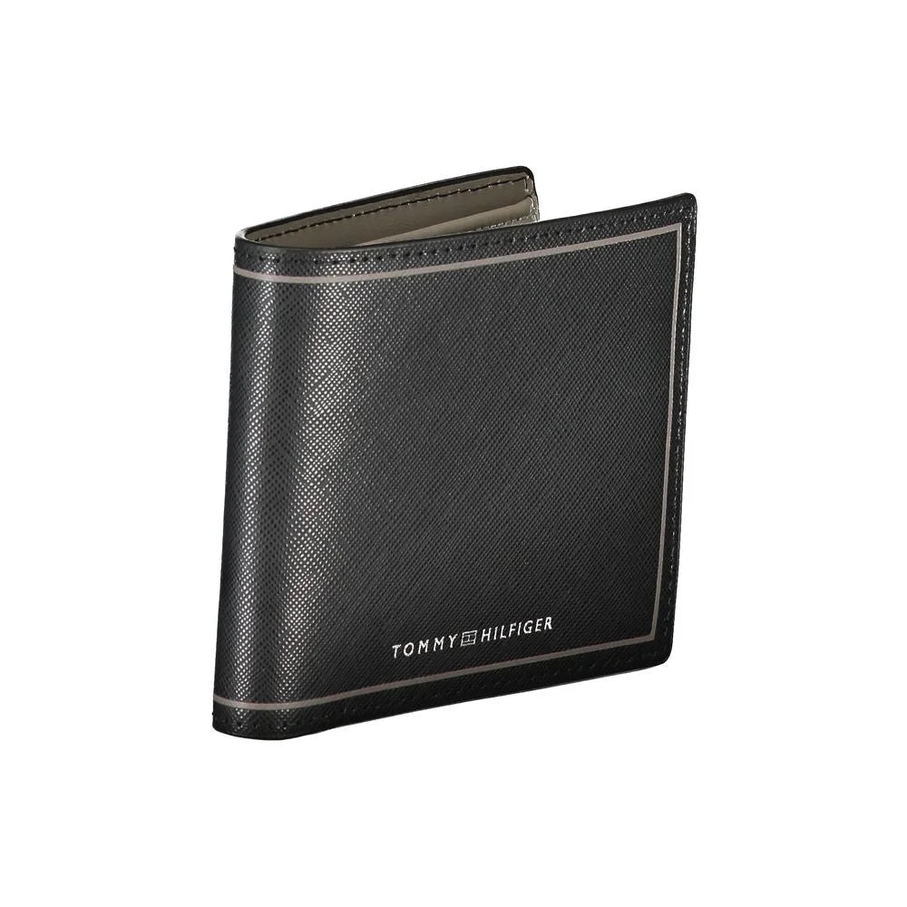 Tommy Hilfiger Black Leather Wallet - Wallets