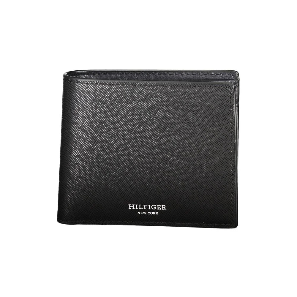 Tommy Hilfiger Black Leather Wallet - Wallets
