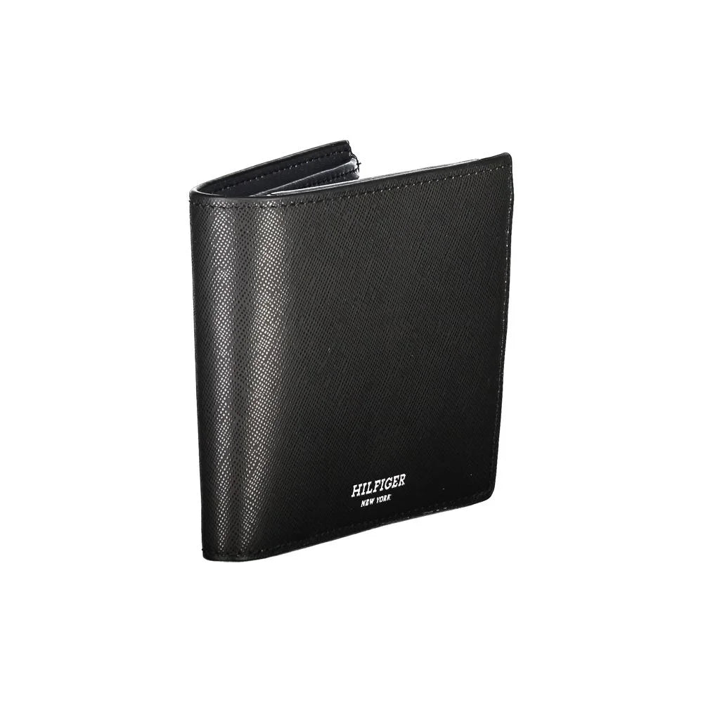 Tommy Hilfiger Black Leather Wallet - Wallets