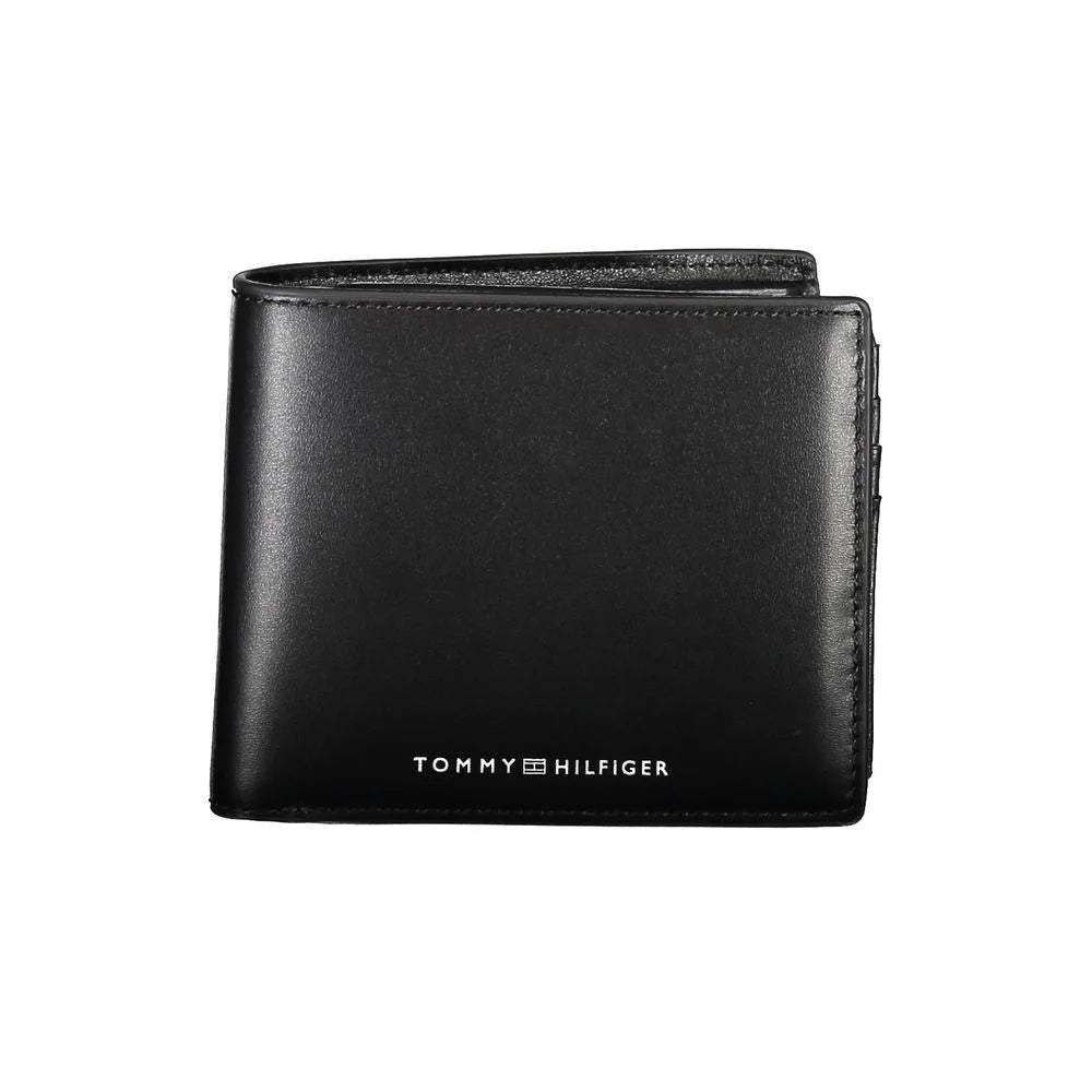 Tommy Hilfiger Black Leather Wallet - Wallets