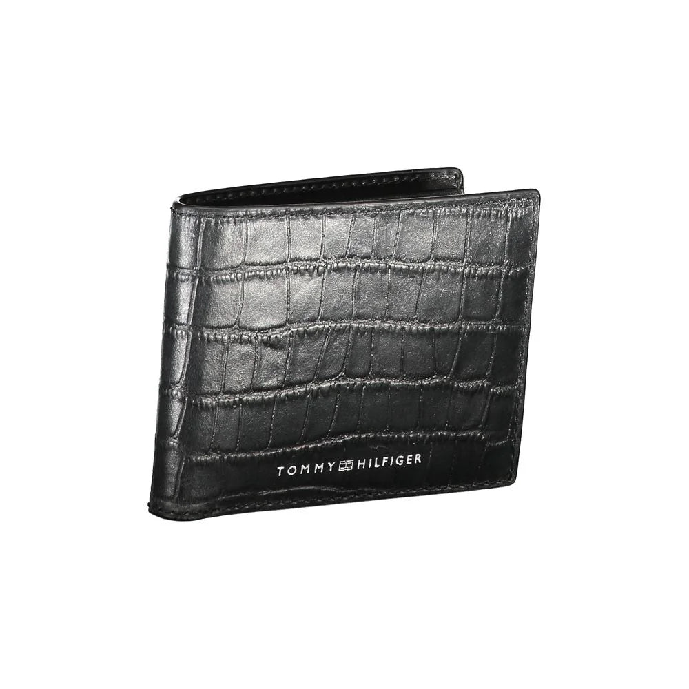 Tommy Hilfiger Black Leather Wallet - Wallets