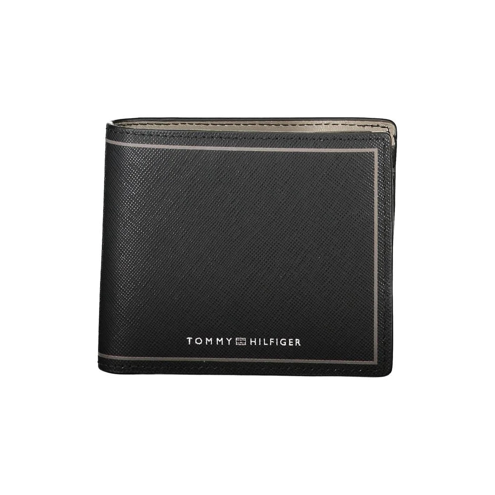 Tommy Hilfiger Black Leather Wallet - Wallets