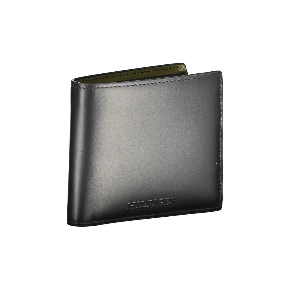 Tommy Hilfiger Black Leather Wallet - Wallets
