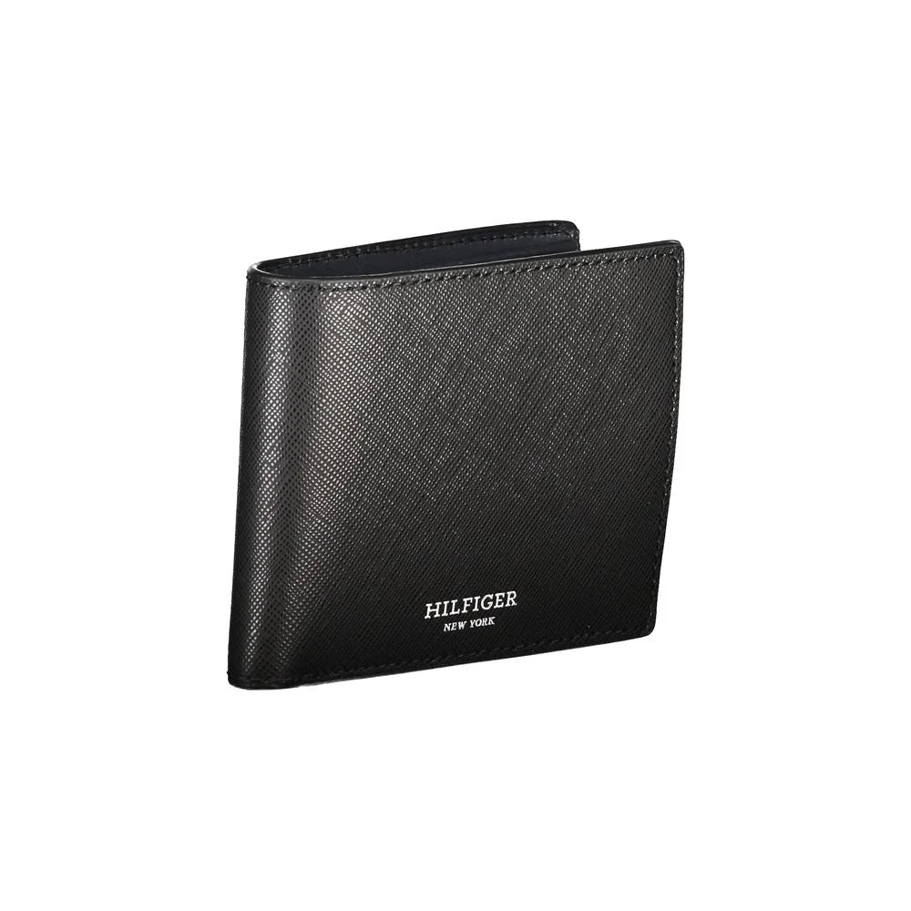Tommy Hilfiger Black Leather Wallet - Wallets