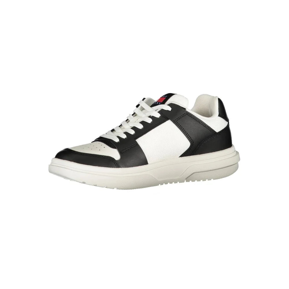 Tommy Hilfiger Black Leather Women Sneaker - Sneakers