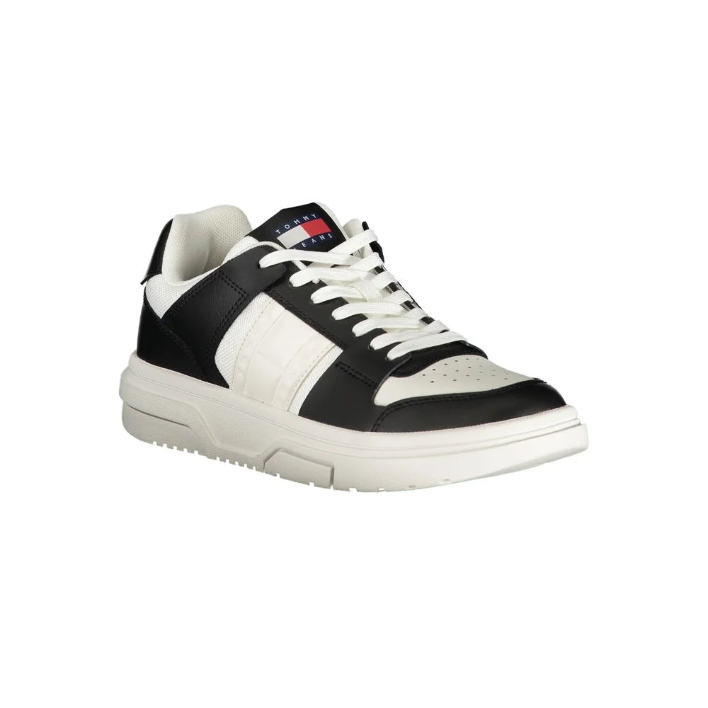 Tommy Hilfiger Black Leather Women Sneaker - Sneakers