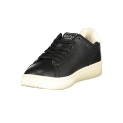 Tommy Hilfiger Black Leather Women Sneaker - Sneakers