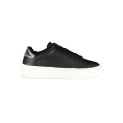 Tommy Hilfiger Black Leather Women Sneaker - Sneakers