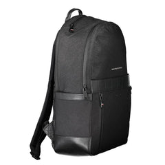 Tommy Hilfiger Black Nylon Men Backpack - Backpacks