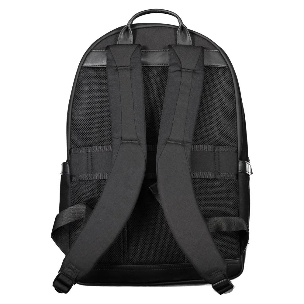 Tommy Hilfiger Black Nylon Men Backpack - Backpacks