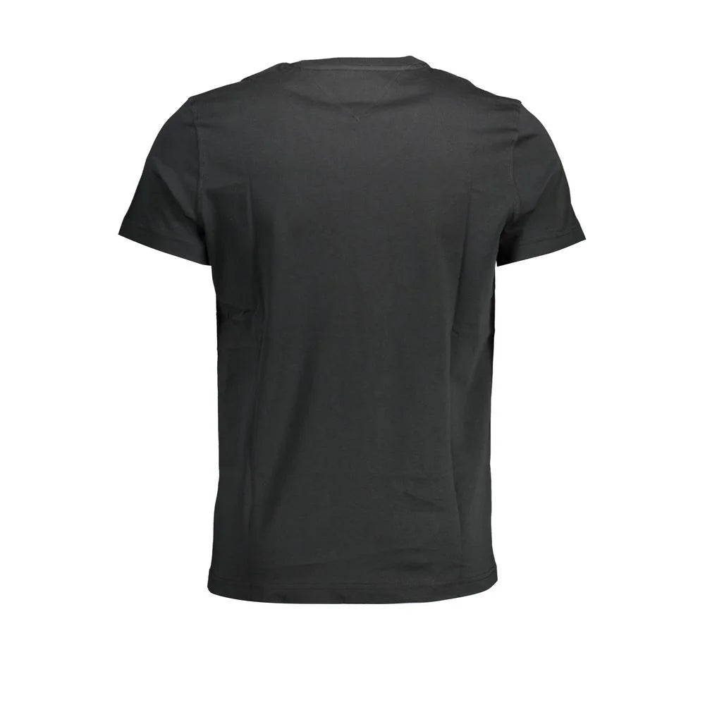 Tommy Hilfiger Black Organic Cotton Men T-Shirt - T-Shirts