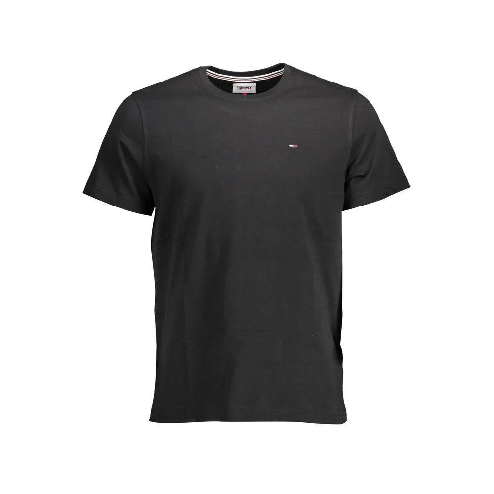 Tommy Hilfiger Black Organic Cotton Men T-Shirt - T-Shirts