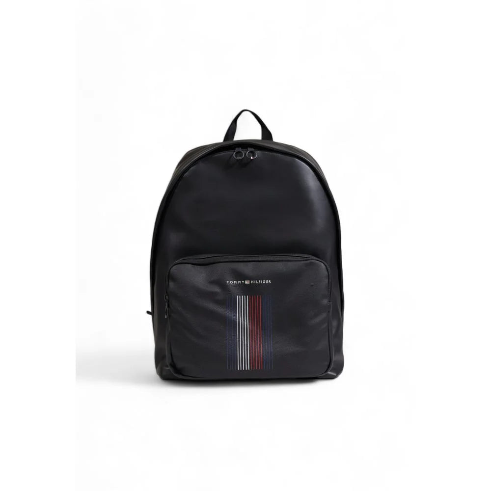 Tommy Hilfiger Black Polyester Backpack - Backpacks