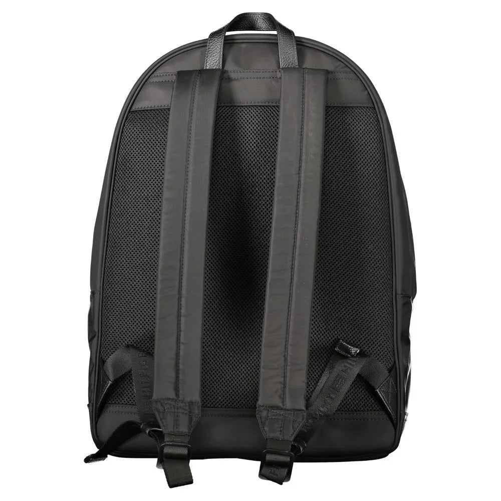 Tommy Hilfiger Black Polyester Backpack - Laptop Backpacks