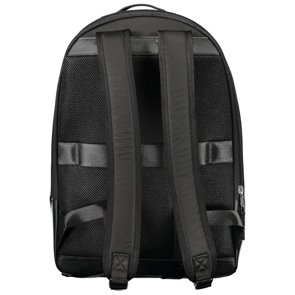 Tommy Hilfiger Black Polyester Backpack - Laptop Backpacks