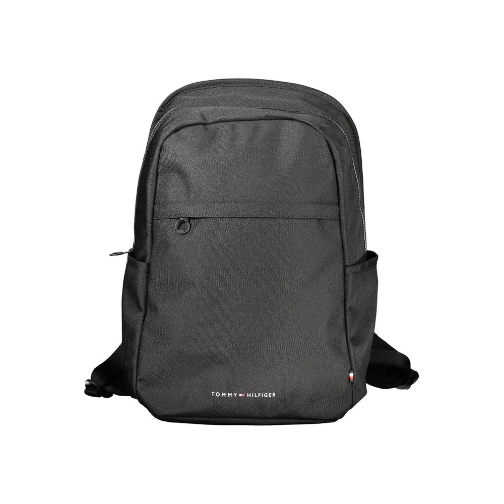 Tommy Hilfiger Black Polyester Backpack - Laptop Backpacks