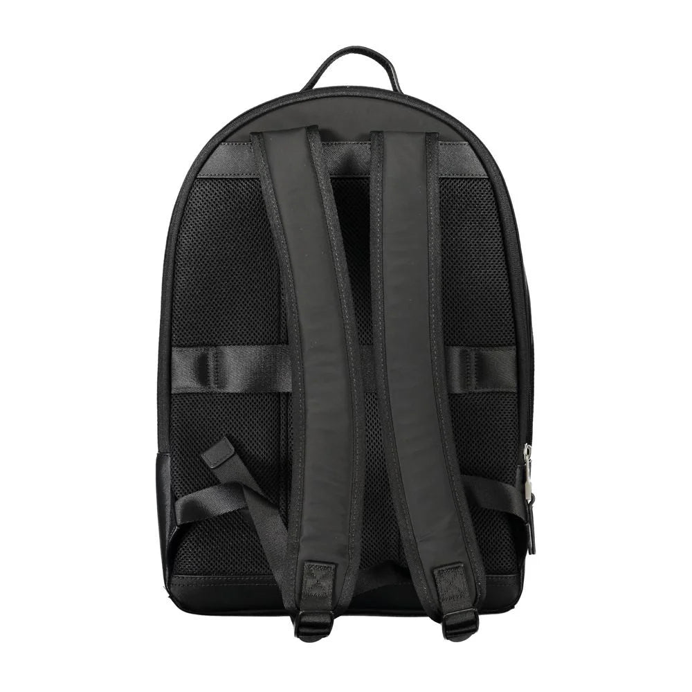 Tommy Hilfiger Black Polyester Backpack - Laptop Backpacks
