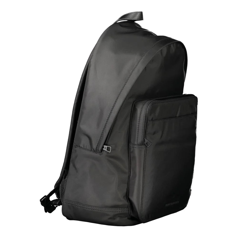 Tommy Hilfiger Black Polyester Backpack - Laptop Backpacks