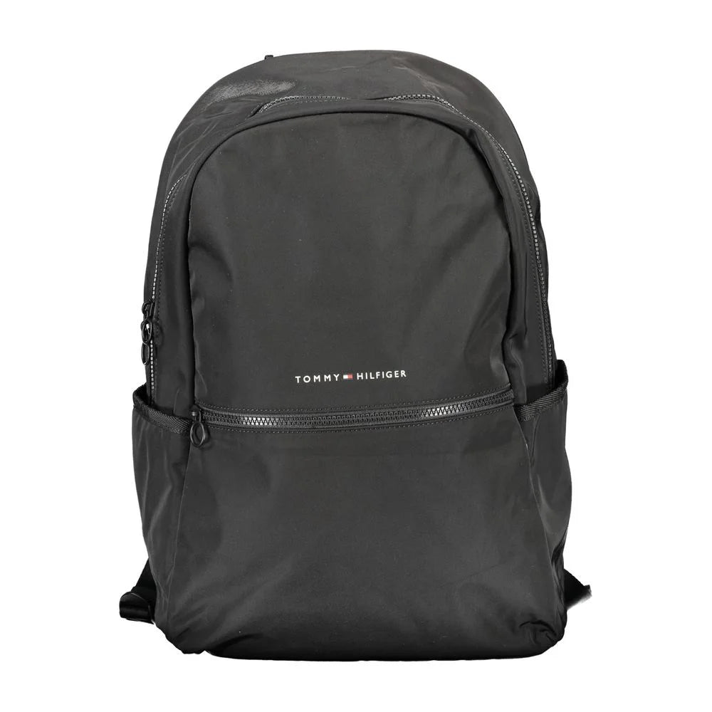 Tommy Hilfiger Black Polyester Backpack - Laptop Backpacks