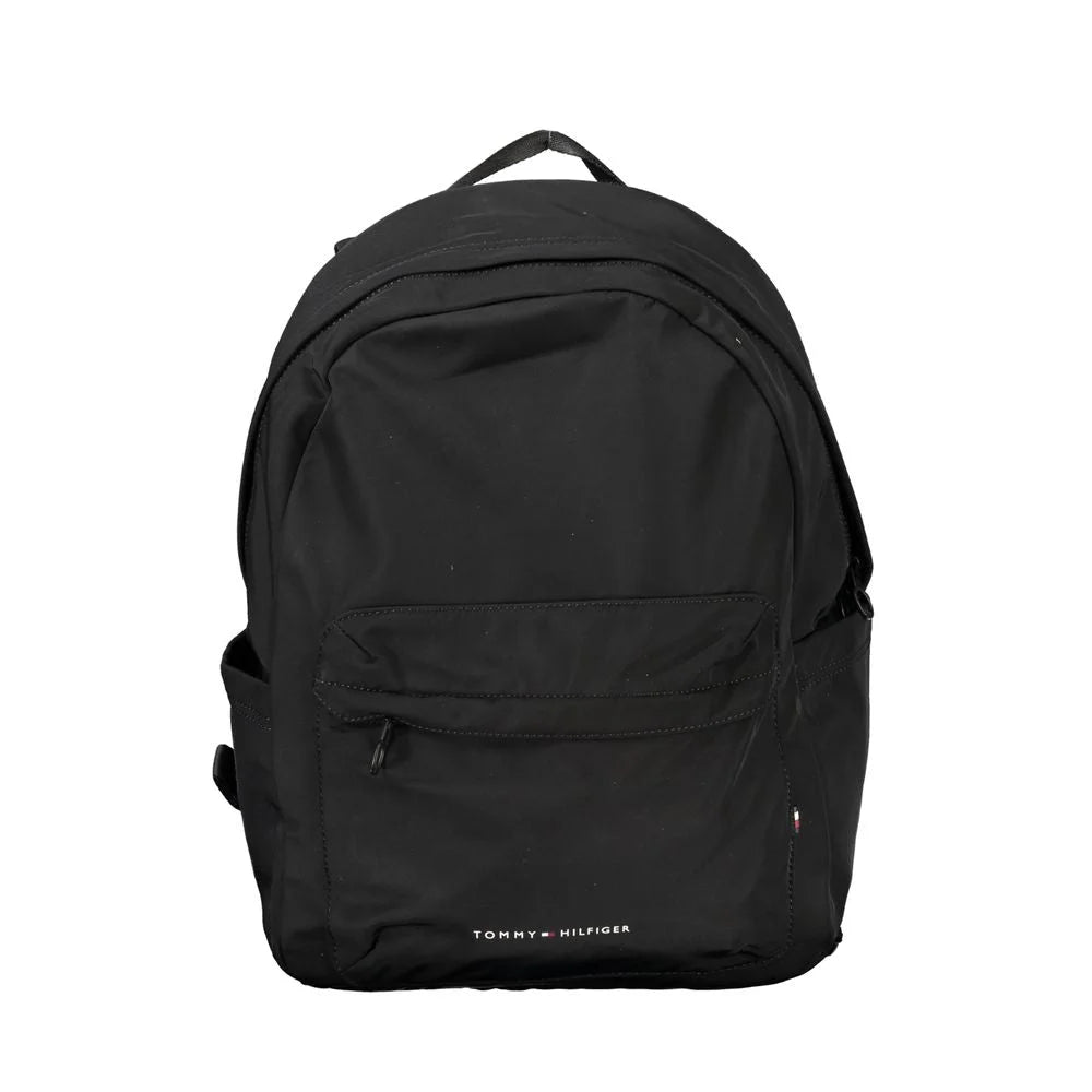 Tommy Hilfiger Black Polyester Backpack - Laptop Backpacks