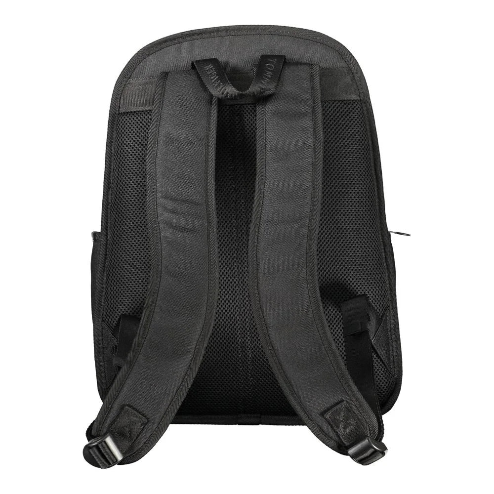 Tommy Hilfiger Black Polyester Backpack - Laptop Backpacks