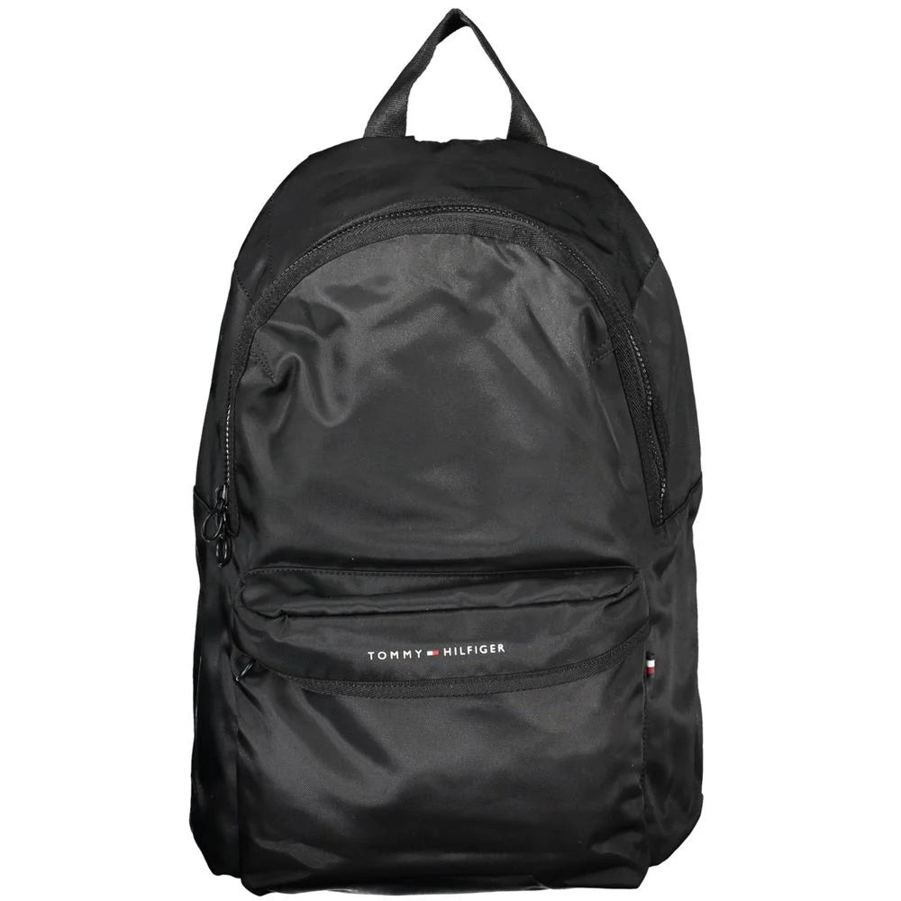 Tommy Hilfiger Black Polyester Backpack - Laptop Backpacks