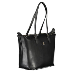 Tommy Hilfiger Black Polyester Handbag - Shoulder Bags
