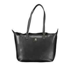 Tommy Hilfiger Black Polyester Handbag - Shoulder Bags