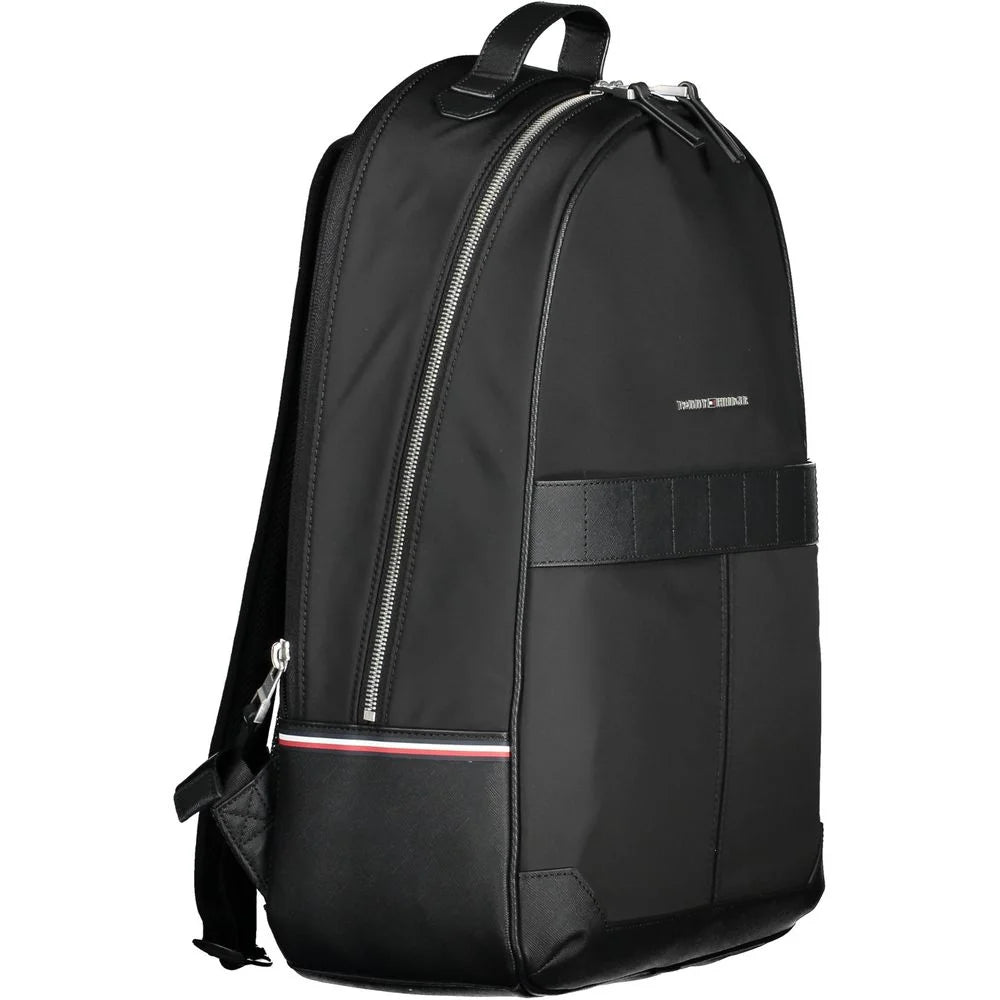 Tommy Hilfiger Black Polyester Men Backpack - Backpacks