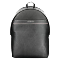 Tommy Hilfiger Black Polyester Men Backpack - Laptop Backpacks