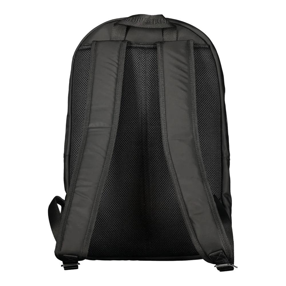 Tommy Hilfiger Black Polyester Men Backpack - Laptop Backpacks