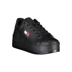 Tommy Hilfiger Black Polyester Sneaker - EU38/US8 - Sneakers