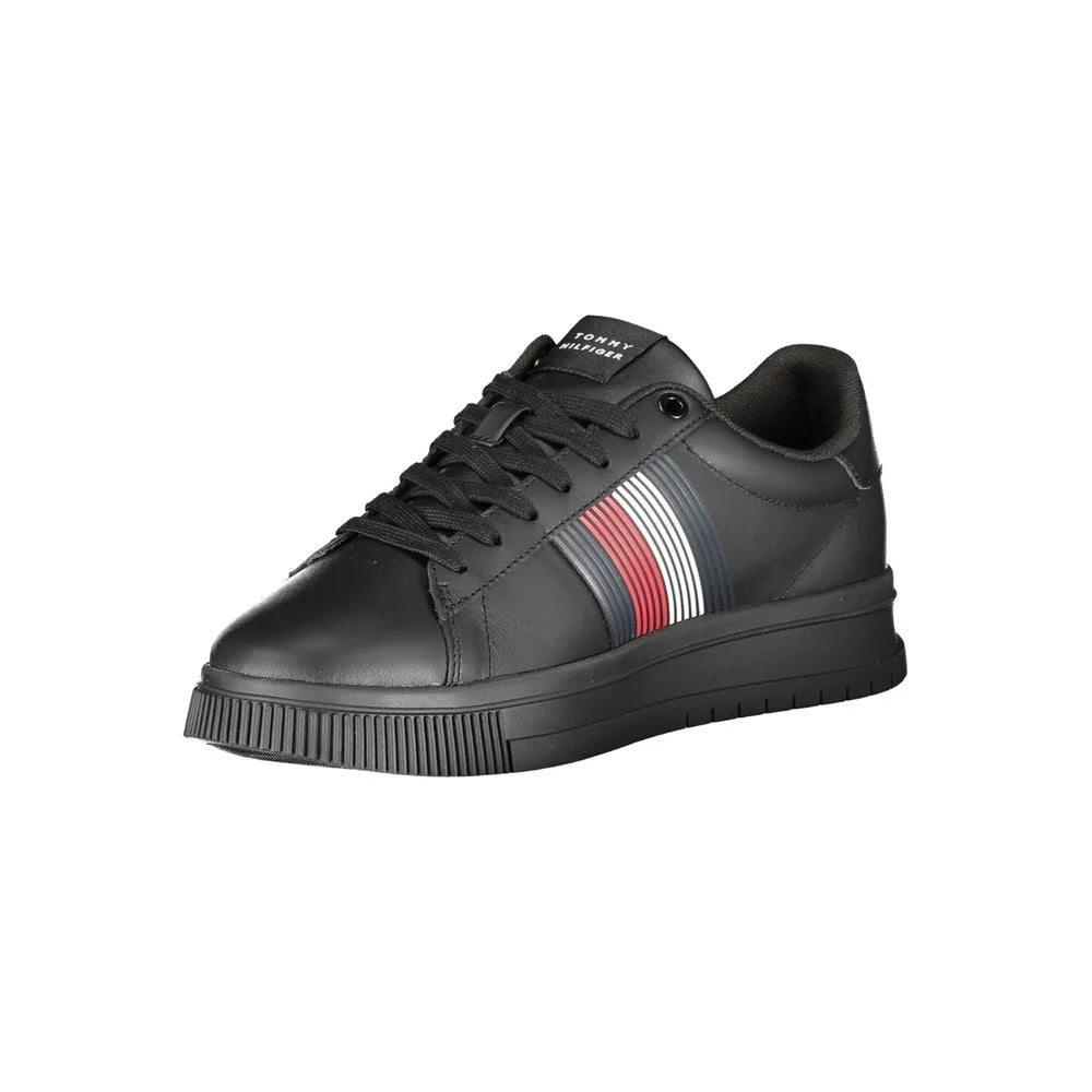 Tommy Hilfiger Black Polyester Sneaker - Sneakers