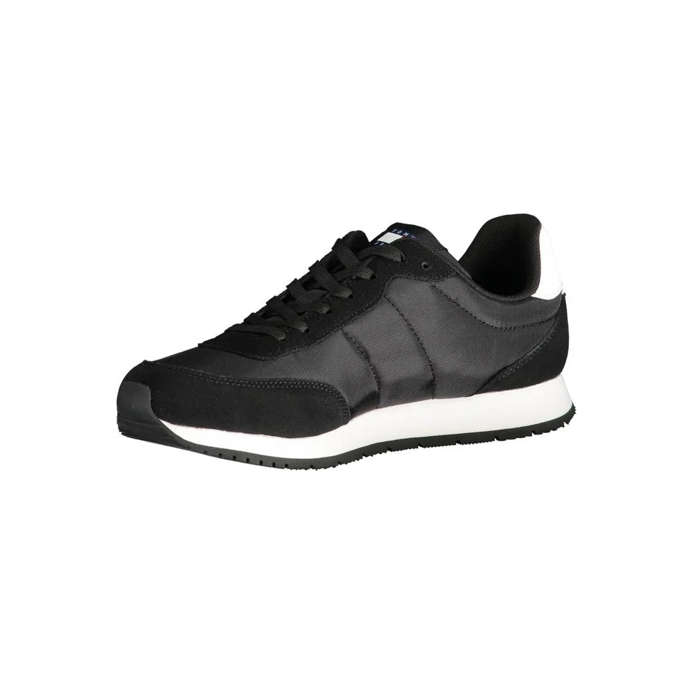 Tommy Hilfiger Black Polyester Sneaker - Sneakers