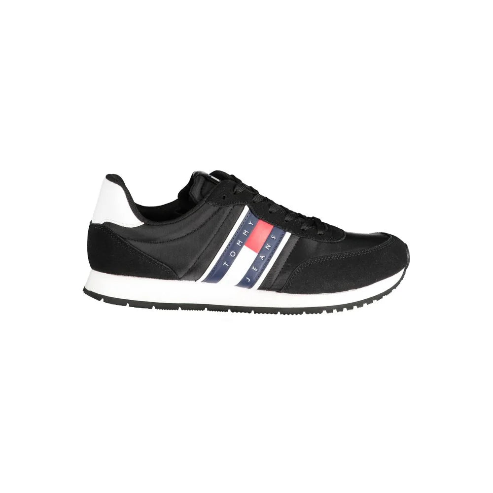 Tommy Hilfiger Black Polyester Sneaker - Sneakers